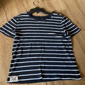 American living black and white striped tshirt Size Large